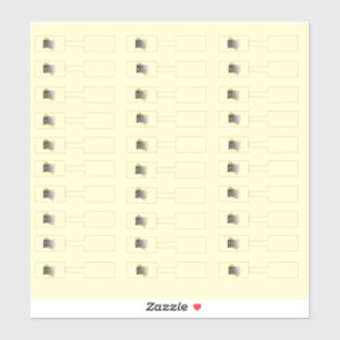 Schmuck Preis Tags Creme Logo 30 Aufkleber