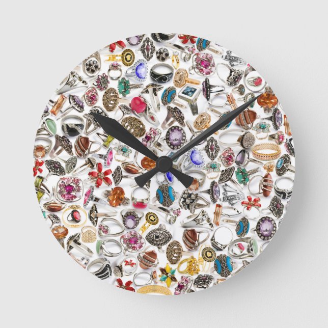 Schmuck Runde Wanduhr (Vorderseite)