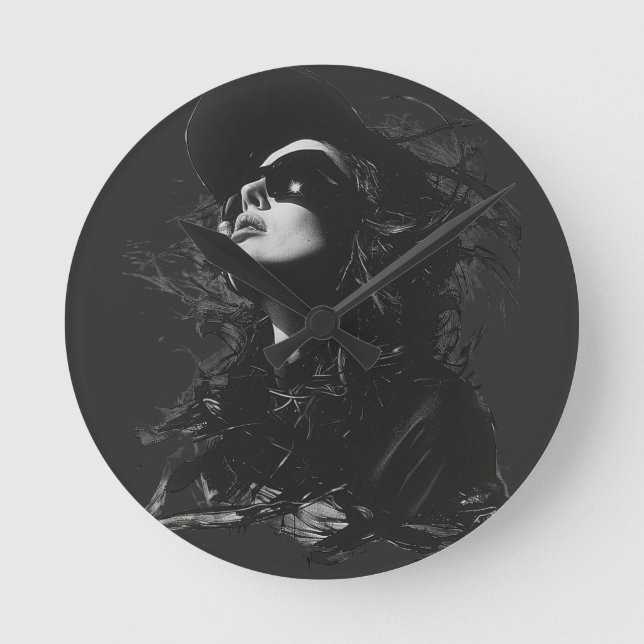 Schmuck Runde Wanduhr (Vorderseite)