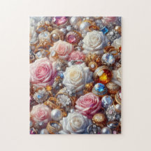 Schmuck und Rosen 252-teiliges Puzzle