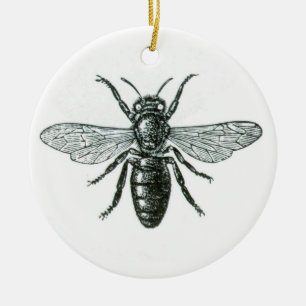 Schmuck...Vintage Biene Keramik Ornament