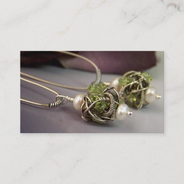 Schmuck-Visitenkarten Visitenkarte (Vorderseite)