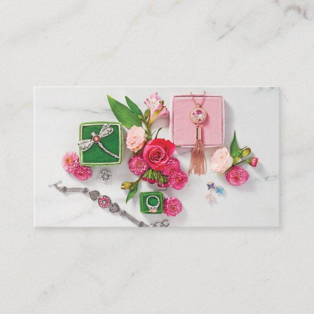 Schmuck-Visitenkarten Visitenkarte (Vorderseite)