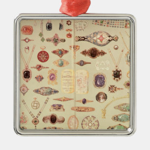 Schmuck vom "Tiffany-Katalog", 1890 Silbernes Ornament