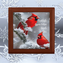 Schmuckboxen aus Holz - Kardinäle in der Nähe von  Erinnerungskiste