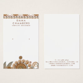 Schmuckdesigner Boho Terracotta Earring Juwelen