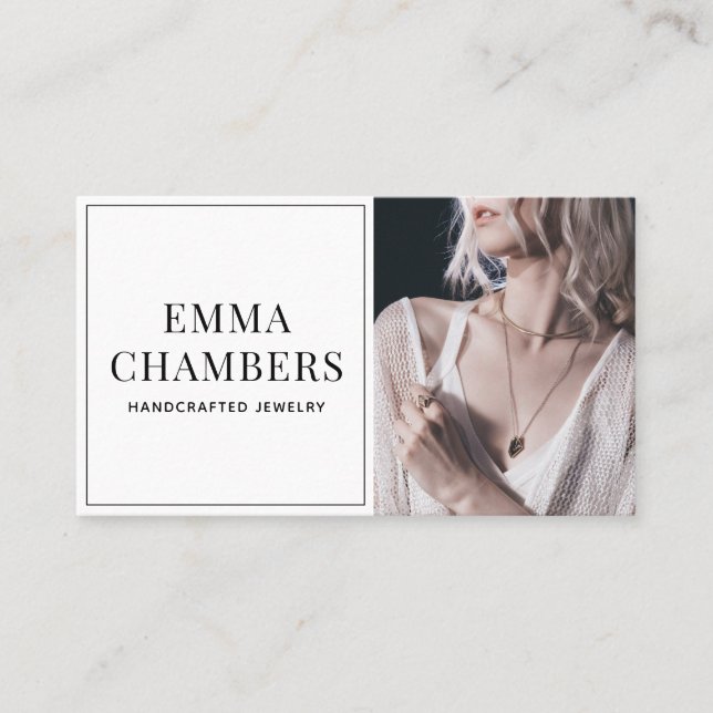 Schmuckdesigner-Visitenkarte Visitenkarte (Vorderseite)