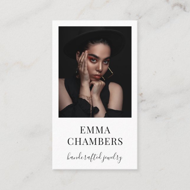 Schmuckdesigner-Visitenkarte Visitenkarte (Vorderseite)