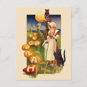 Schmucker: Halloween Feld Postkarte