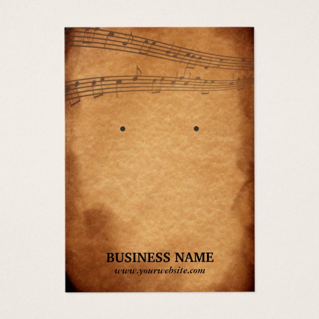 Schmuckhalterung für Vintage Musik (Vorderseite)