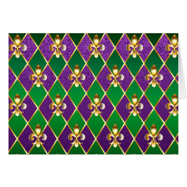 Schmuckhintergrund Mardi Gras (Vorderseite (Horizontal))