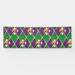 Schmuckhintergrund Mardi Gras Banner