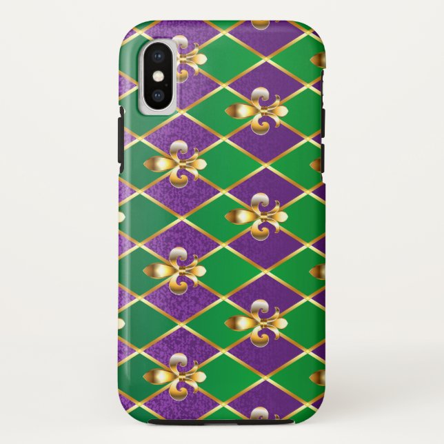 Schmuckhintergrund Mardi Gras Case-Mate iPhone Hülle (Rückseite)