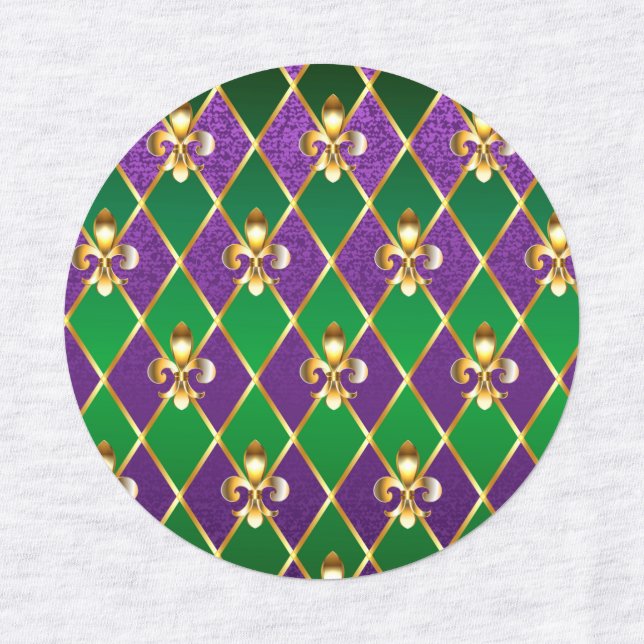 Schmuckhintergrund Mardi Gras Etiketten (Design 1)