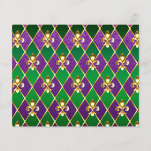 Schmuckhintergrund Mardi Gras Flyer