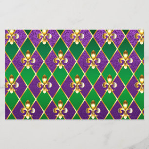 Schmuckhintergrund Mardi Gras Flyer