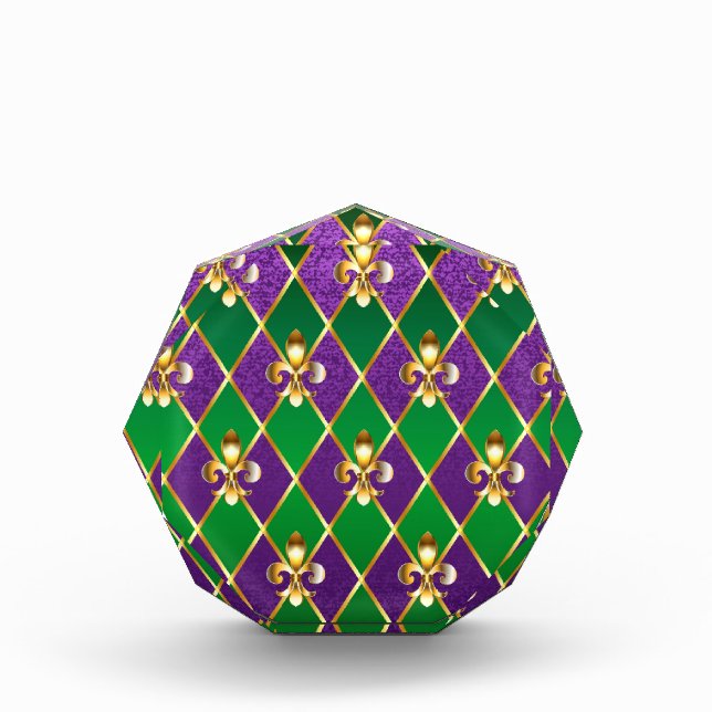 Schmuckhintergrund Mardi Gras Fotoblock (Vorderseite)