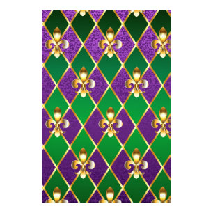 Schmuckhintergrund Mardi Gras Fotodruck