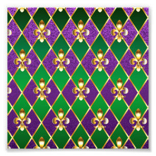 Schmuckhintergrund Mardi Gras Fotodruck