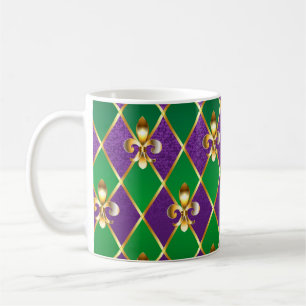 Schmuckhintergrund Mardi Gras Kaffeetasse
