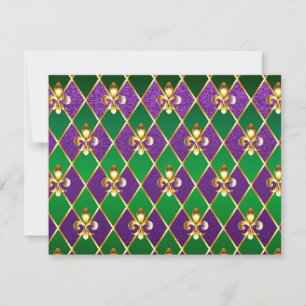 Schmuckhintergrund Mardi Gras Karte