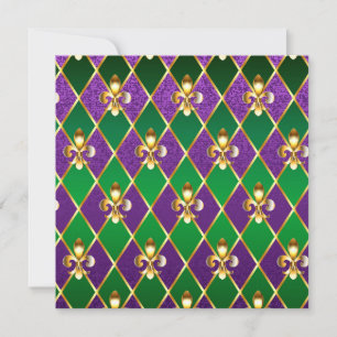 Schmuckhintergrund Mardi Gras Karte