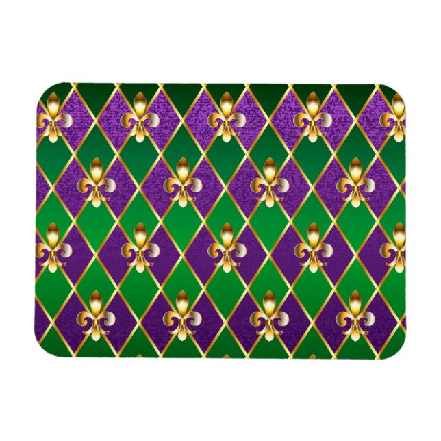 Schmuckhintergrund Mardi Gras Magnet (Horizontal)