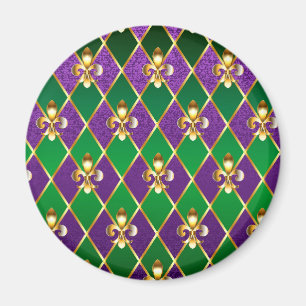 Schmuckhintergrund Mardi Gras Magnet