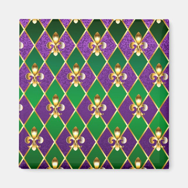 Schmuckhintergrund Mardi Gras Magnet (Vorne)