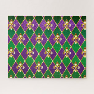 Schmuckhintergrund Mardi Gras Puzzle