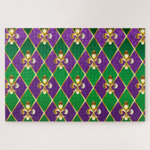 Schmuckhintergrund Mardi Gras Puzzle