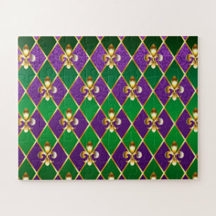 Schmuckhintergrund Mardi Gras Puzzle