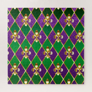Schmuckhintergrund Mardi Gras Puzzle