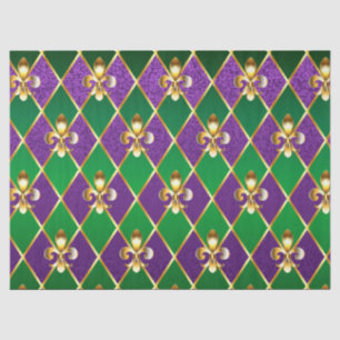 Schmuckhintergrund Mardi Gras Seidenpapier