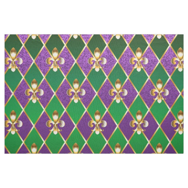Schmuckhintergrund Mardi Gras Stoff (Yard (91,4 cm))