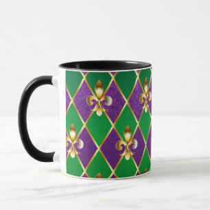 Schmuckhintergrund Mardi Gras Tasse