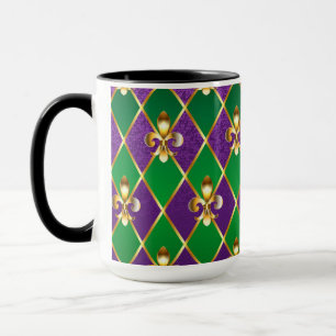 Schmuckhintergrund Mardi Gras Tasse