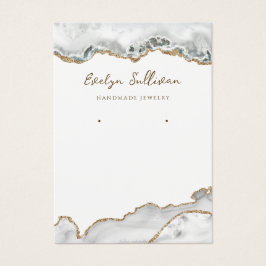 Schmuckkarte aus Weißagat