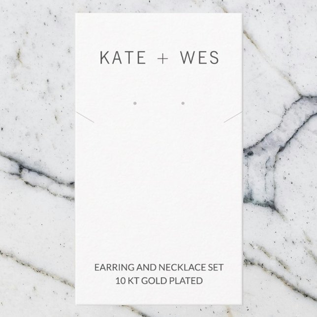 Schmuckkarte für das Set Earring & Necklace Begleitkarte (Von Creator hochgeladen)