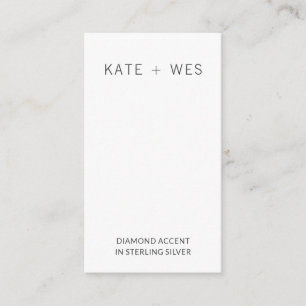 Schmuckkarte für das Set Earring & Necklace Begleitkarte