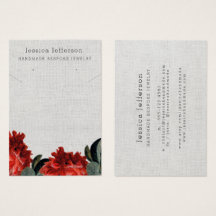 Schmuckkarte für den benutzerdefinierten Roten Blü