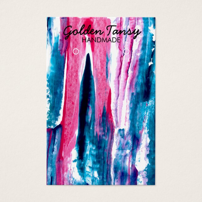 Schmuckkarte für den Schmuckzug Paint Stripe Earri (Vorderseite)