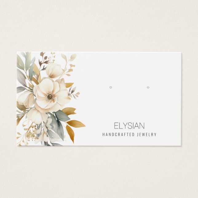 Schmuckkarte für die Wildblume Wasserfarbe (Vorderseite)