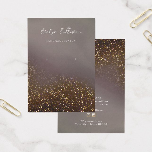 Schmuckkarte für flüssige Glitzer (Büro)