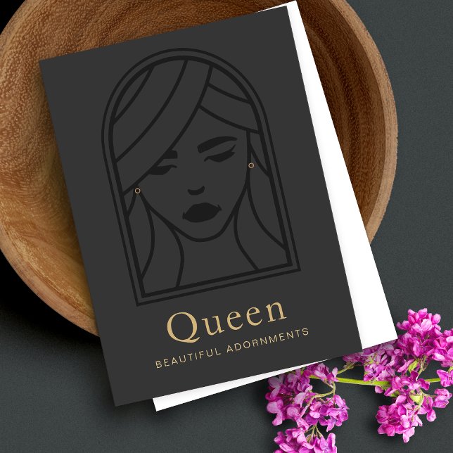 Schmuckkarte für Frauen mit schwarzem Gesicht (Von Creator hochgeladen)