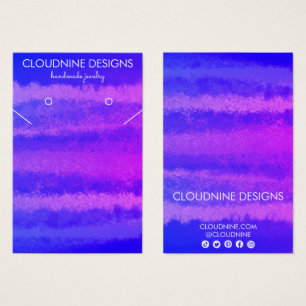 Schmuckkarte für lila Ohrringe