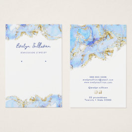 Schmuckkarte in Pastellblau