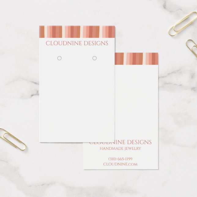 Schmuckkarte mit rosa Streifen in der Fußleiste (Büro)