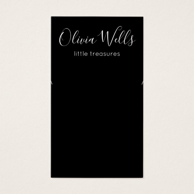 Schmuckkarte mit schwarzem Ohr (Vorderseite)