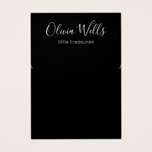 Schmuckkarte mit schwarzem Ohr